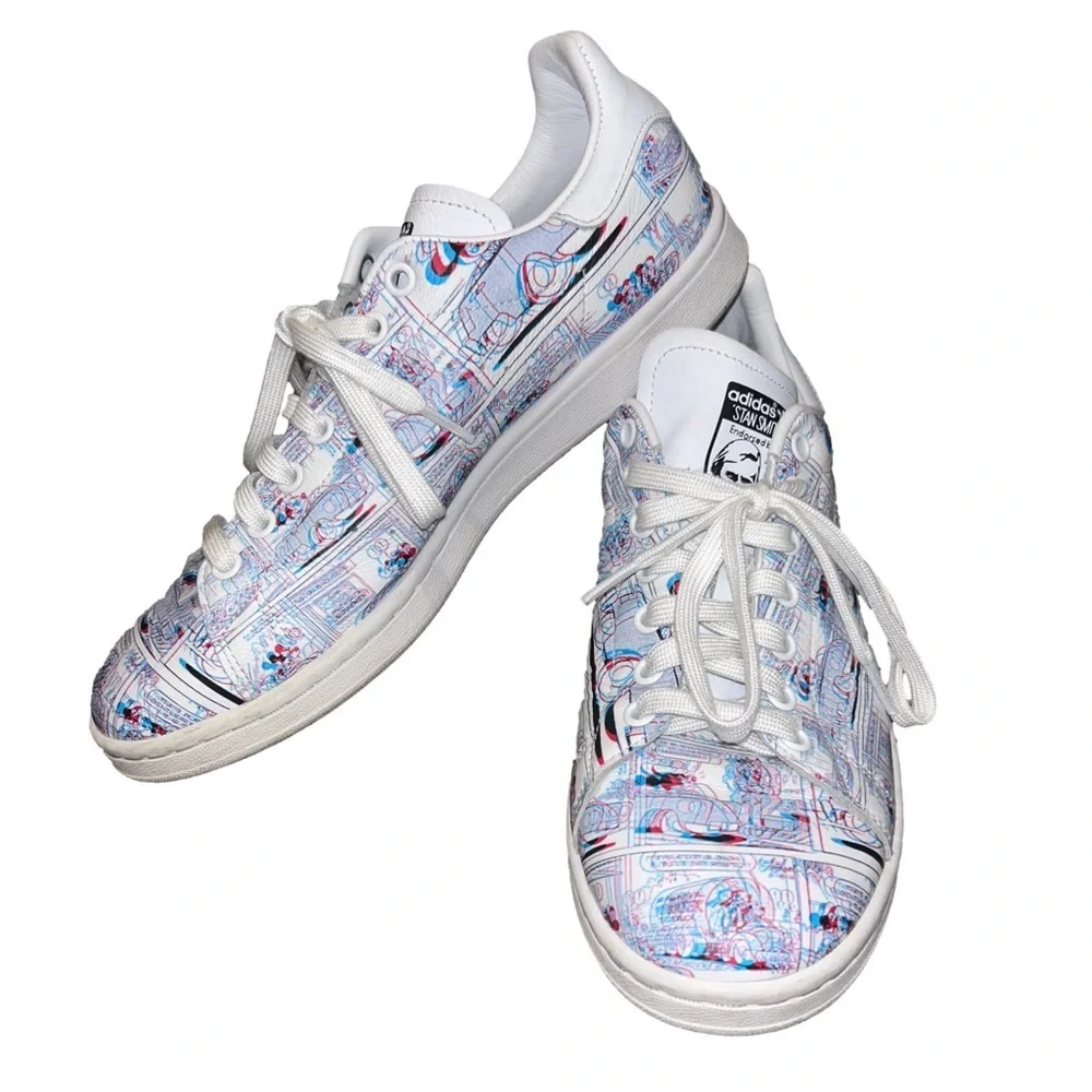 Adidas Stan Smith x Disney Mickey Mouse Comic Strip Sneakers Men’s 9